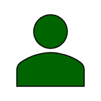 Dark Green Person Icon