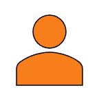 Orange Person Icon